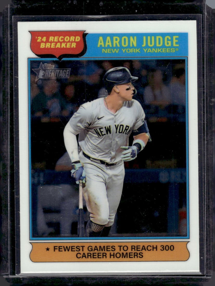 Aaron Judge Record Breaker Chrome 2025 Topps Heritage #3 New York Yankees (1 of 2)