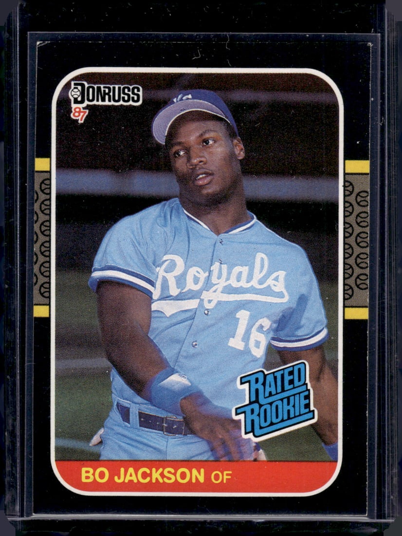 Bo Jackson Rookie Card 1987 Donruss #35 Royals Baseball Card (1 of 2)