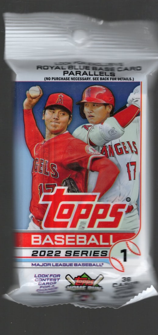 2022 Topps Series 1 Baseball Hanger Value Fat Pack - 36 Cards Per Pack: Topps Series 1 Baseball MLB Trading & Sports Cards, Sports Cards for Sale Near Me, Valuable Auction Commemorative Lots for Sale On Line, World Series & Hall of Fame Player Cards, Shohei Ohtani, Aaron 