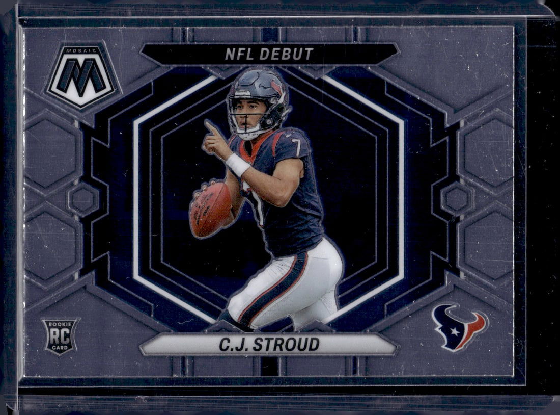 Cj Stroud Rookie Card 2023 Panini Mosaic #ND-3 Houston Texans: Panini Select, Prizm, Mosaic, Contenders, Zenith, Phoenix, Illusions, Absolute, Rookie NFL Sports Trading Cards, SP, SSP, Cards, Football Cards for Sale Near Me, Superbowl & Hall of Fame Player Cards,