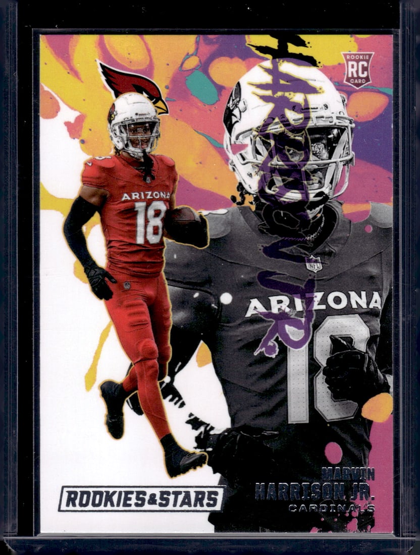 Marvin Harrison Jr. Rookie Card Exclusives 2024 Panini Rookies & Stars #RE-MHJ: Panini Select, Prizm, Mosaic, Contenders, Zenith, Phoenix, Illusions, Absolute, Rookie NFL Sports Trading Cards, SP, SSP, Cards, Football Cards for Sale Near Me, Superbowl & Hall of Fame Player Cards,