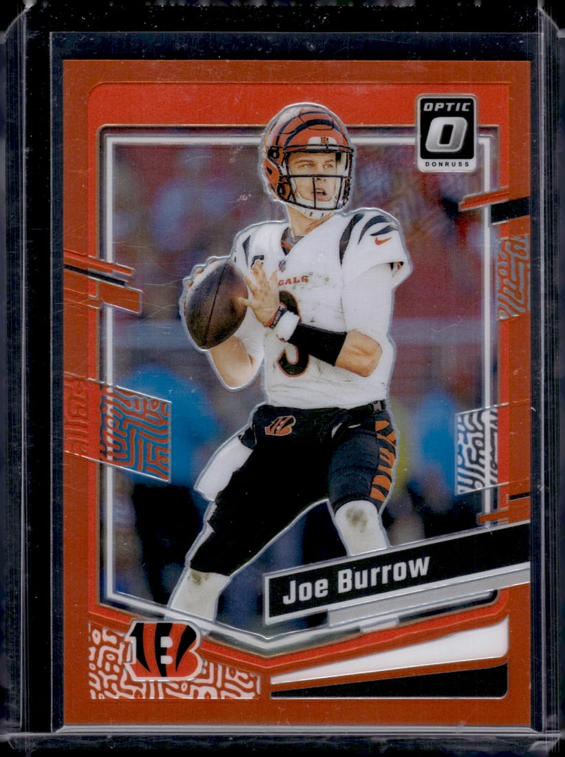 Joe Burrow Orange Prizm /249 2023 Donruss Optic #42 Bengals Football Card (1 of 2)