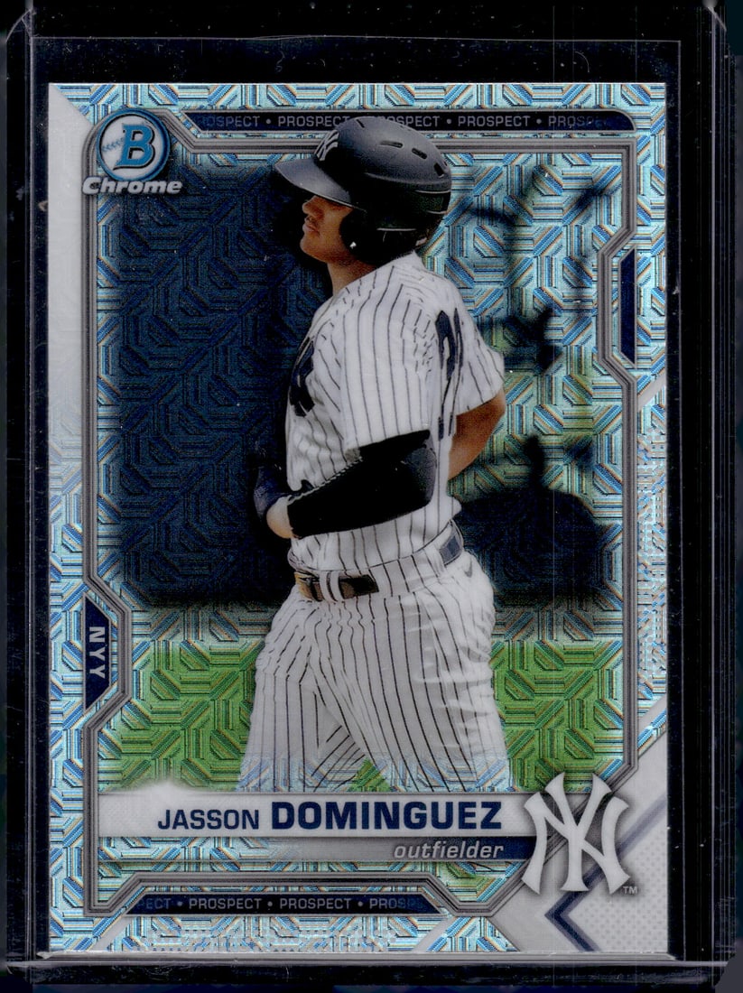 Jasson Dominguez Propsects Mojo Refractor 2021 Bowman Chrome #BCP-13 Yankees (1 of 2)