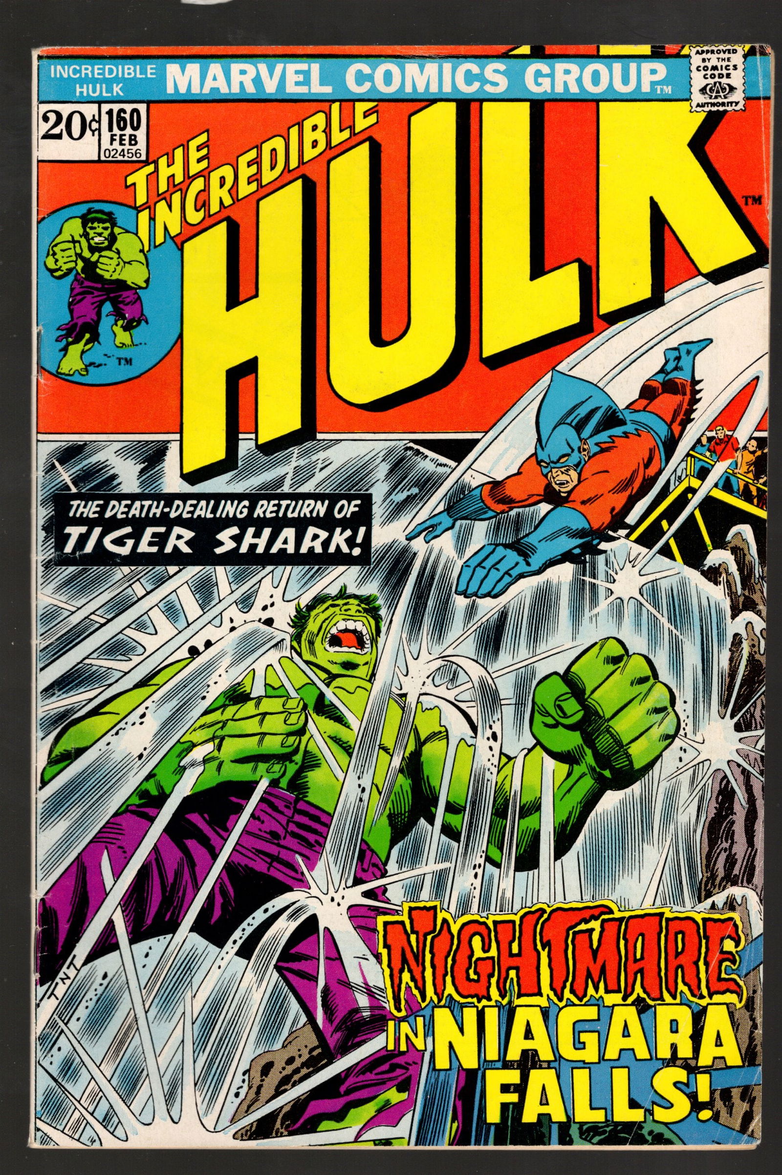 The Incredible Hulk Very High Grade Vintage Marvel Comics Group Book 1973 No 160 February (1 of 2)