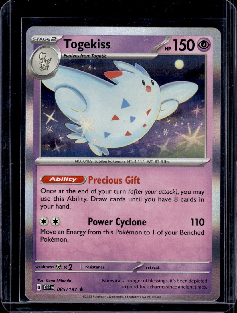2023 Pokemon Obsidian Flames Togekiss Holo Rare #85 TCG (1 of 2)