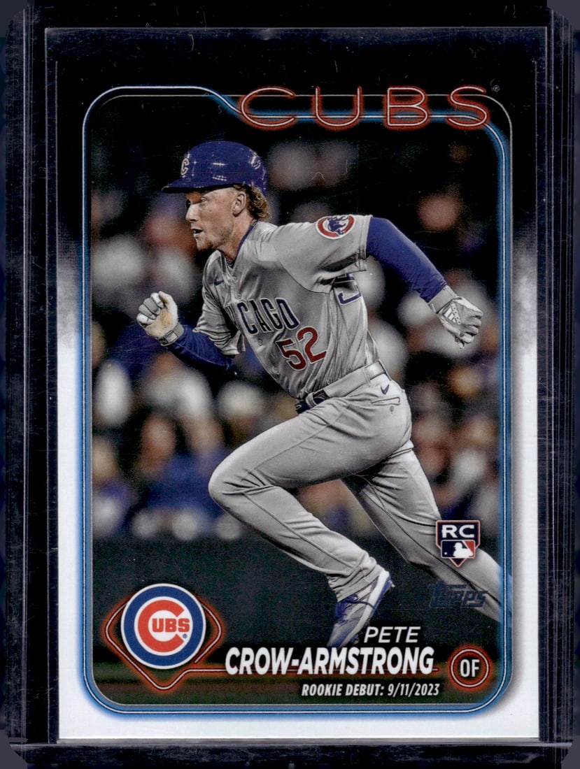 Pete Crow-Armstrong Rookie Card 2024 Topps Update #US91 Chicago Cubs Baseball Card: Topps Baseball MLB Trading & Sports Cards, Sports Cards for Sale Near Me, World Series & Hall of Fame Players Memorabilia, Refractors, X-Fractors, Numbered, SP, SSP, Valuable Auction Memorabilia Lots 