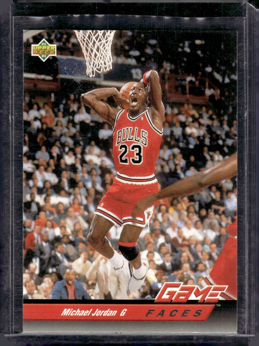 Michael Jordan Game Faces 1993 Upper Deck #488 Chicago Bulls NBA (1 of 2)