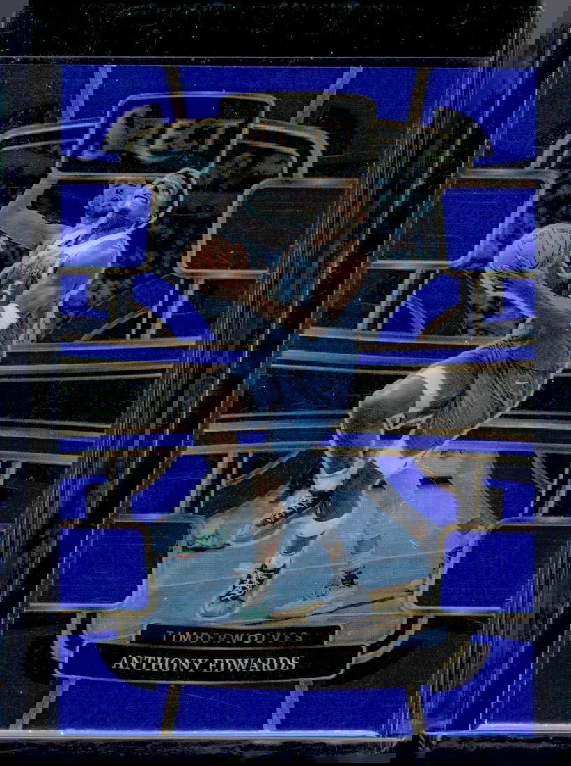 Anthony Edwards Blue Prizm 2023-24 Panini Select #37 Timberwolves (1 of 2)
