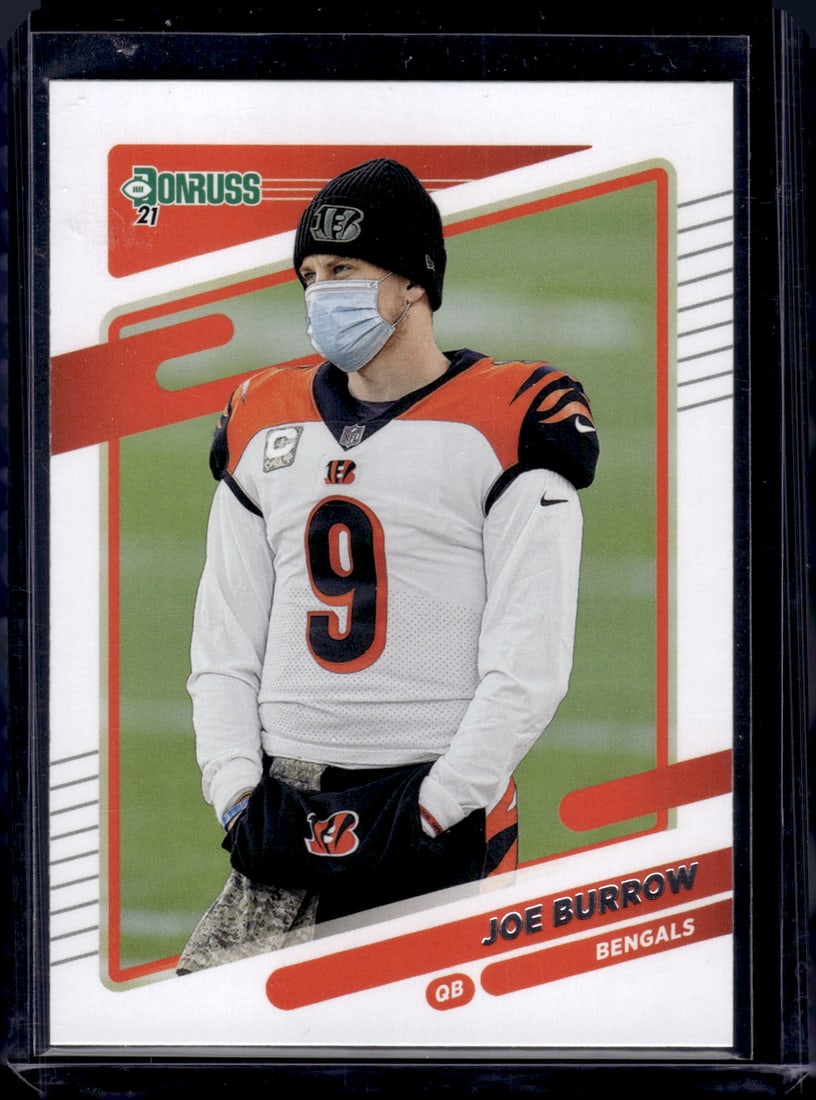 Joe Burrow Mask Variation 2021 Panini Donurss #211 Bengals NFL (1 of 2)
