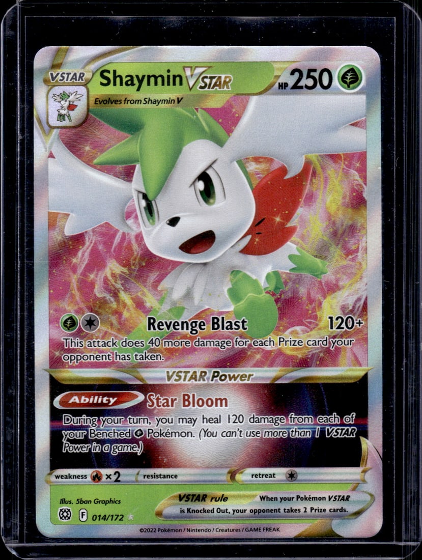 2022 Pokemon Silver Tempest Shaymin VStar Ultra Rare Holo #14 (1 of 2)