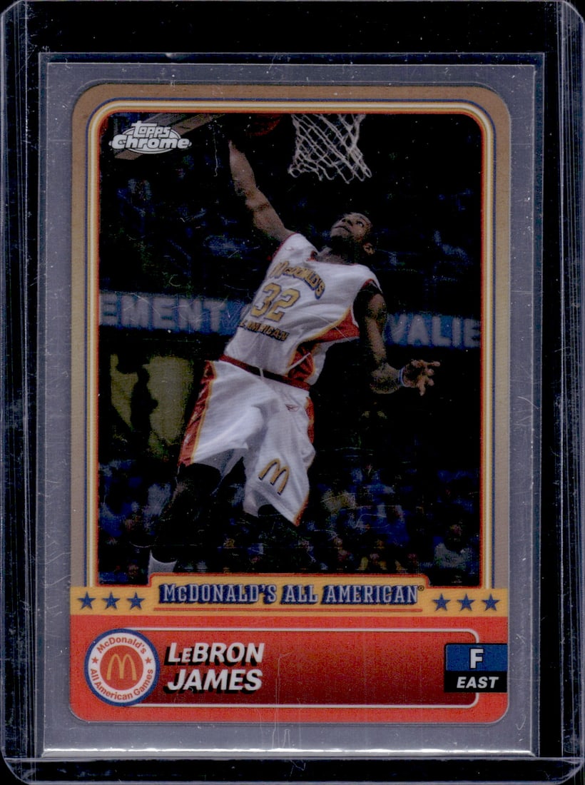 LeBron James McDonald's All American 2024 Topps Chrome #50 Lakers NBA: Topps Basketball NBA Trading & Sports Cards, Sports Cards for Sale Near Me, Chrome, Refractor, SP, SSP, Valuable Auction Memorabilia Lots Sold On Line, NBA Championship & Hall of Fame Player Cards
