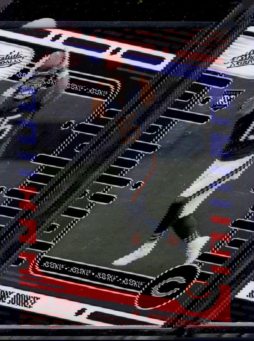 Rome Odunze Rookie Card Red/Blue 2024 Panini Absolute #109 Chicago Bears NFL (1 of 2)