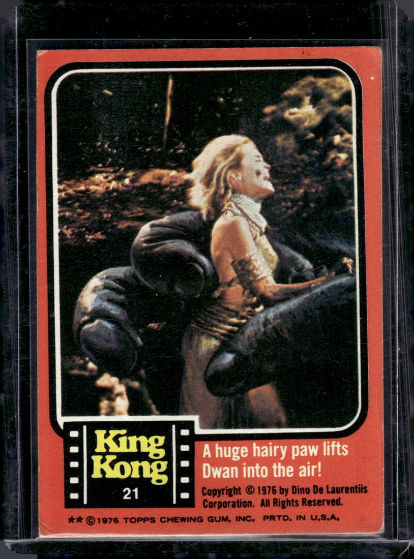 King Kong 1976 Topps #21 Vintage Card (1 of 2)