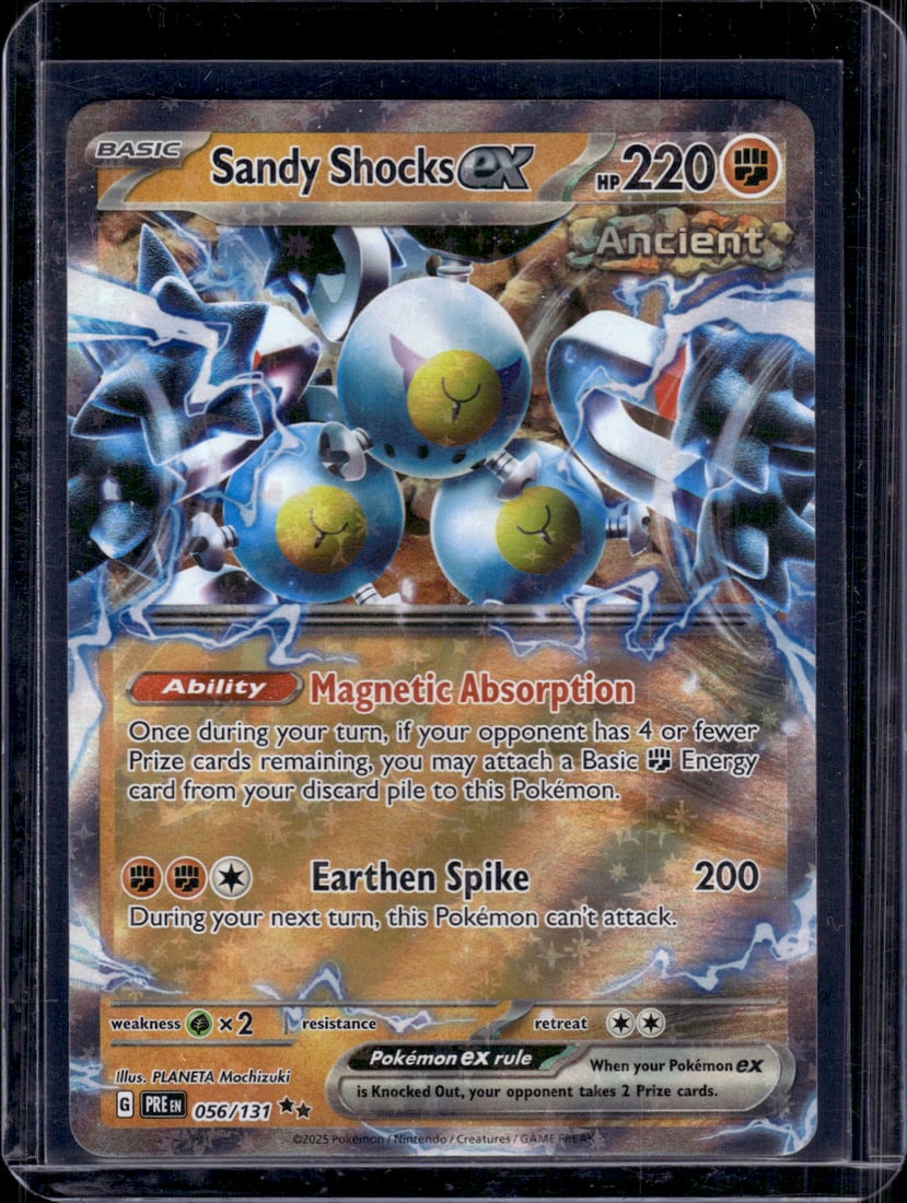 2025 Pokemon Prismatic Evolutions Sandy Shocks Ex Double Rare #56: TCG, Pikachu, Charizard, Rare, Secret Rare, Holo Cards, Pokemon & TCG Cards sold near Me, Nintendo, Evee, Houndoom, Reverse Holo Cards, 3 Star Ultra Rare, EX