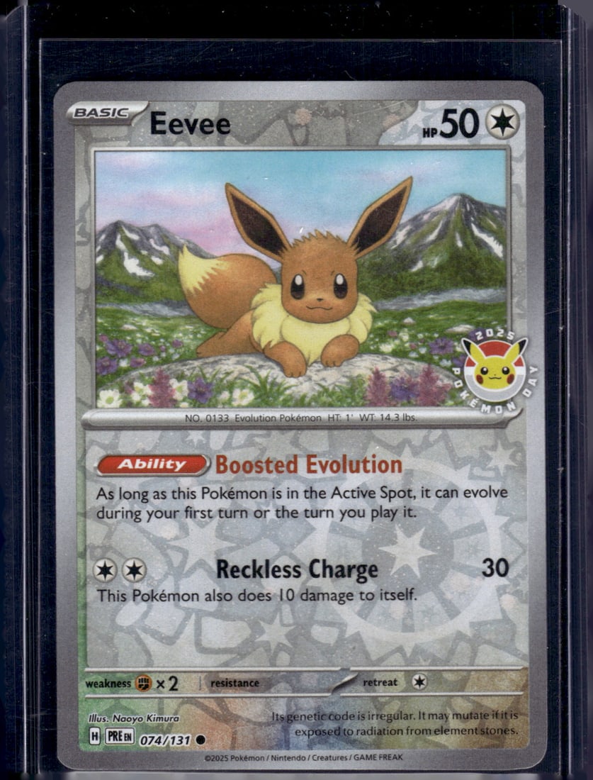 2025 Pokemon Prismatic Evolutions Eevee 2025 Pokemon Day Promo #74 (1 of 2)