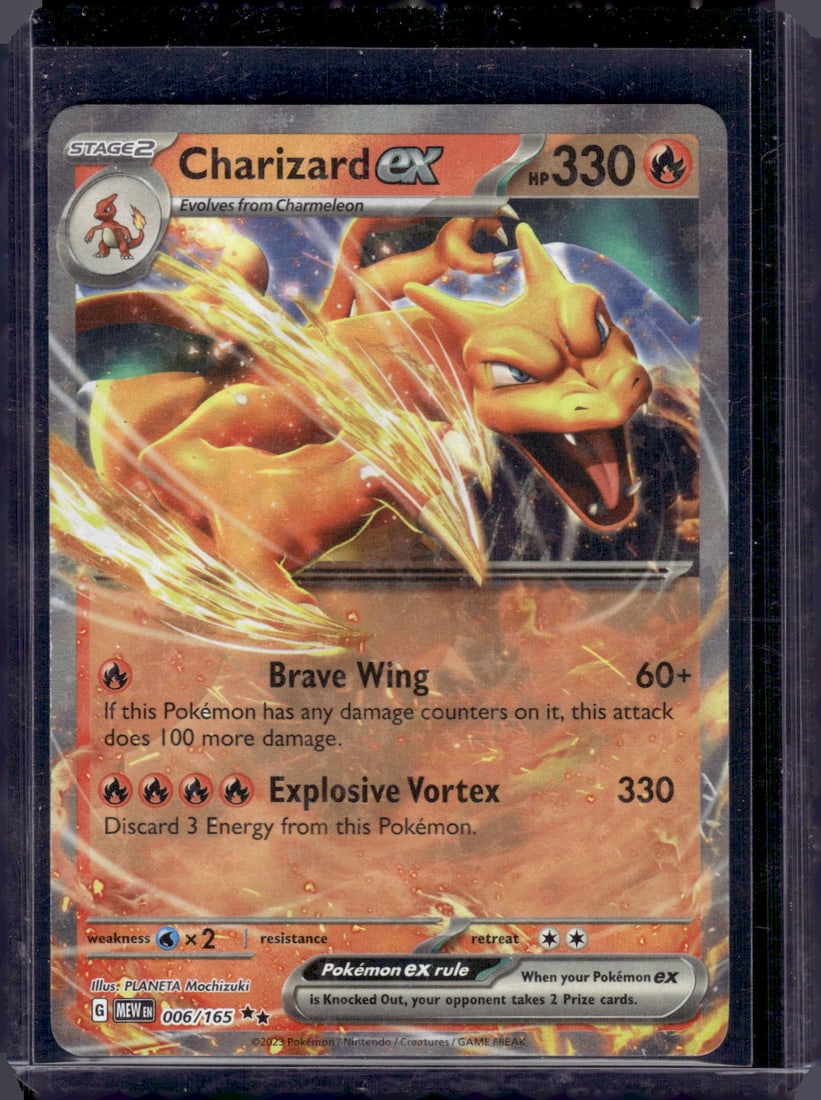 2023 Pokemon Scarlet & Violet 151 Charizard Ex Double Rare #6: TCG, Pikachu, Charizard, Rare, Secret Rare, Holo Cards, Pokemon & TCG Cards sold near Me, Nintendo, Evee, Houndoom, Reverse Holo Cards, 3 Star Ultra Rare, EX