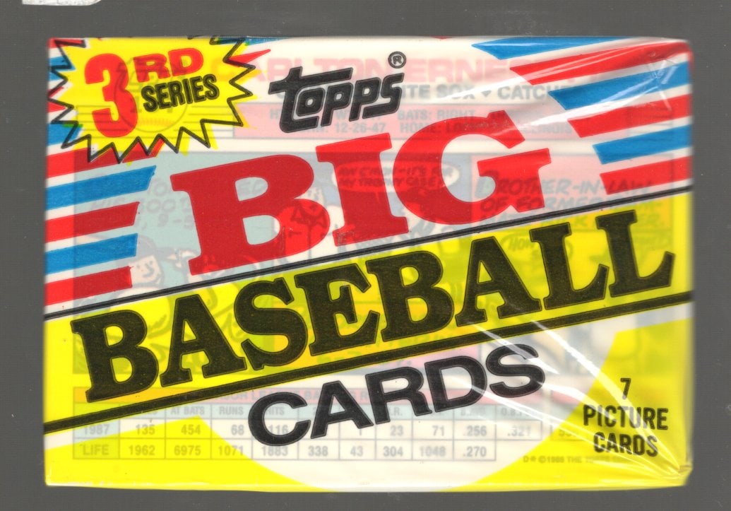 1988 Topps Vintage Big Baseball Cards Series 3 Retail Wax Pack, Sports Cards (1 of 1)
