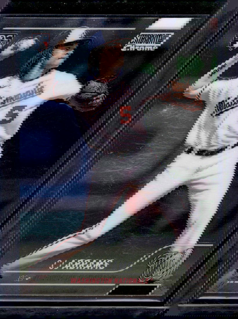 Cj Abrams Rookie Card 2022 Topps Stadium Club Chrome #31 Baseball Card (1 of 2)