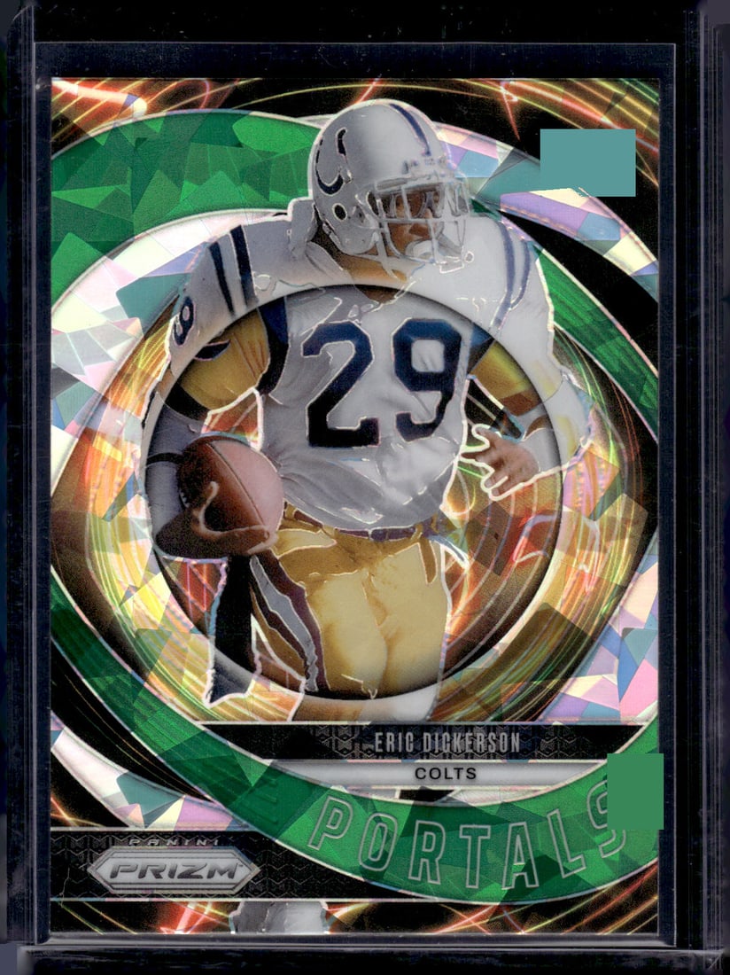 Eric Dickerson Portals Green Ice 2024 Panini Prizm #4 Colts Football Card (1 of 2)