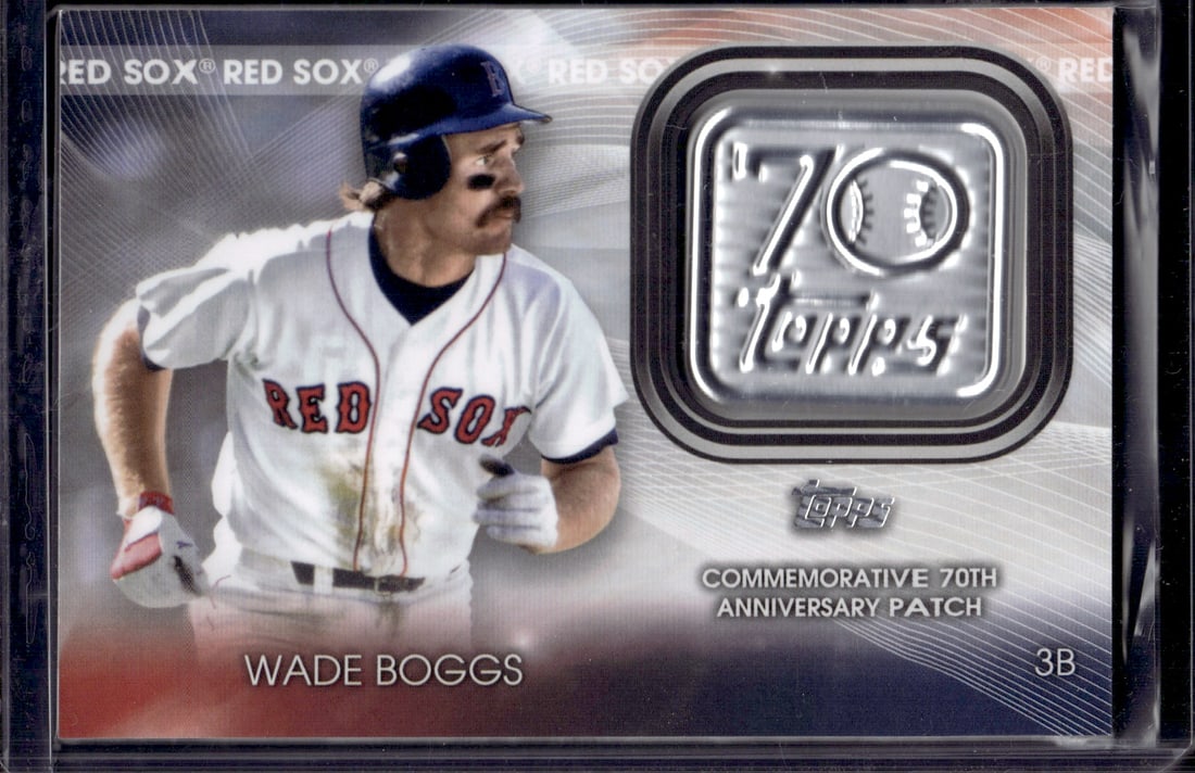 Wade Boggs Commeomrative 70th Anniversary Patch 2021 Topps #T70P-WB (1 of 2)