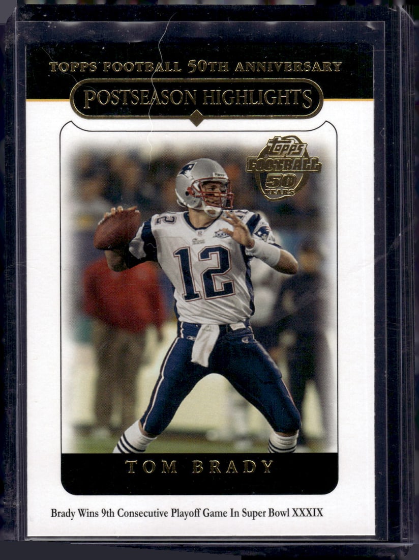 Tom Brady 2005 Topps #360 New England Patriots Football Card (1 of 2)