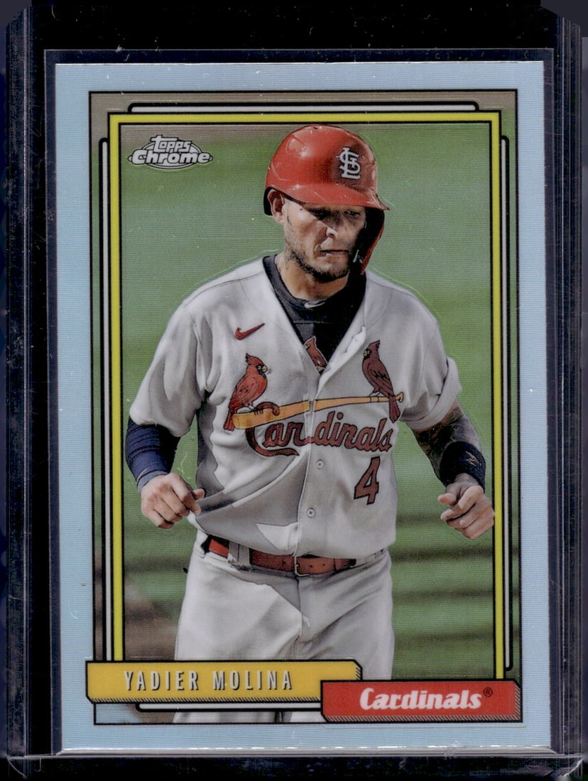 Yadier Molina Redux Refractor 2021 Topps Chrome #TC92-44 St. Louis Cardinals (1 of 2)