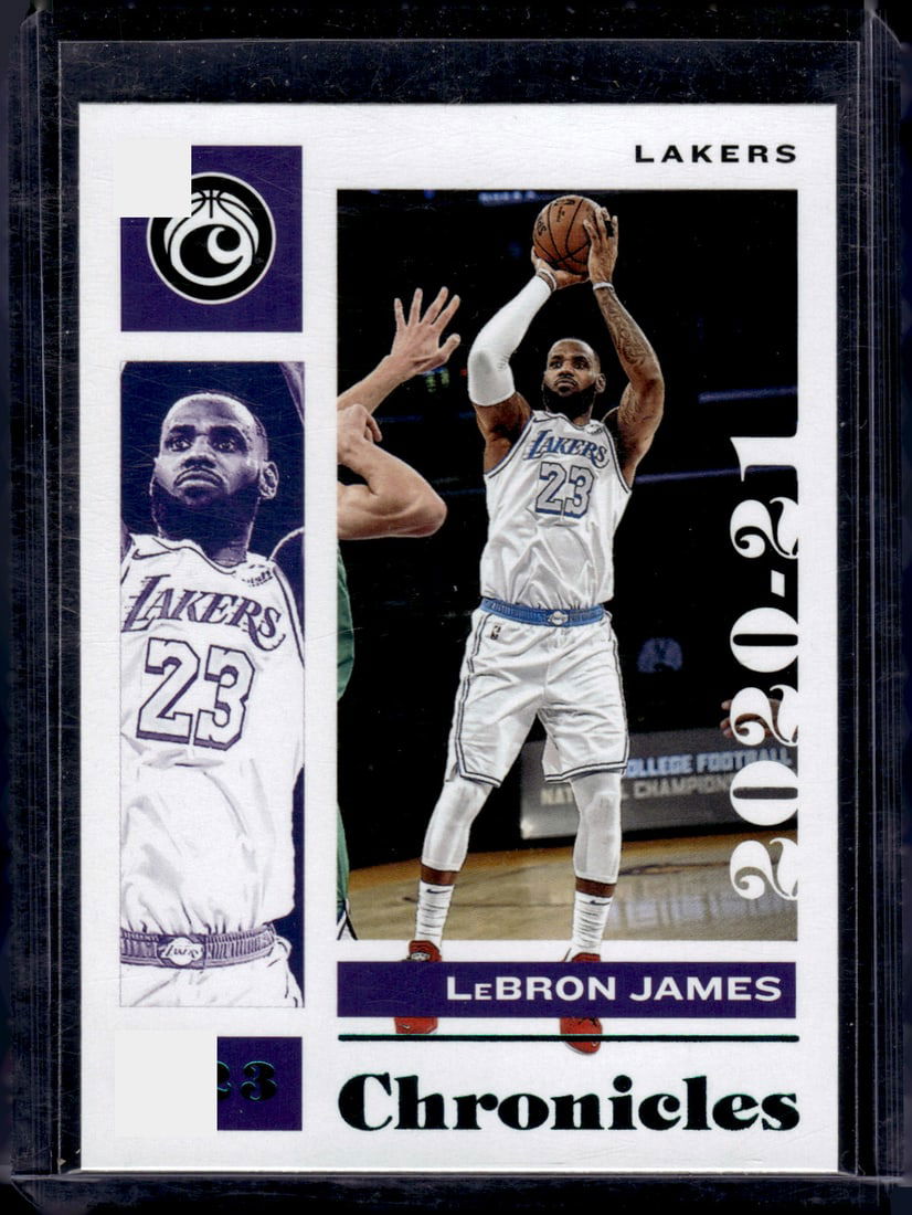 Lebron James Teal Parallel 2020-21 Panini Chronicles #46 Lakers (1 of 2)