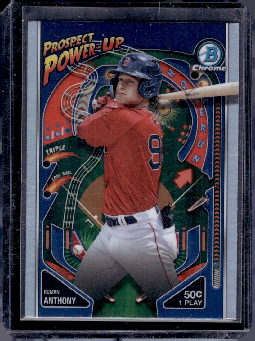 Roman Anthony Prospect Power-Up 2024 Bowman Chrome #PP-13 Red Sox MLB: Topps Baseball MLB Trading & Sports Cards, Sports Cards for Sale Near Me, World Series & Hall of Fame Players Memorabilia, Refractors, X-Fractors, Numbered, SP, SSP, Valuable Auction Memorabilia Lots 
