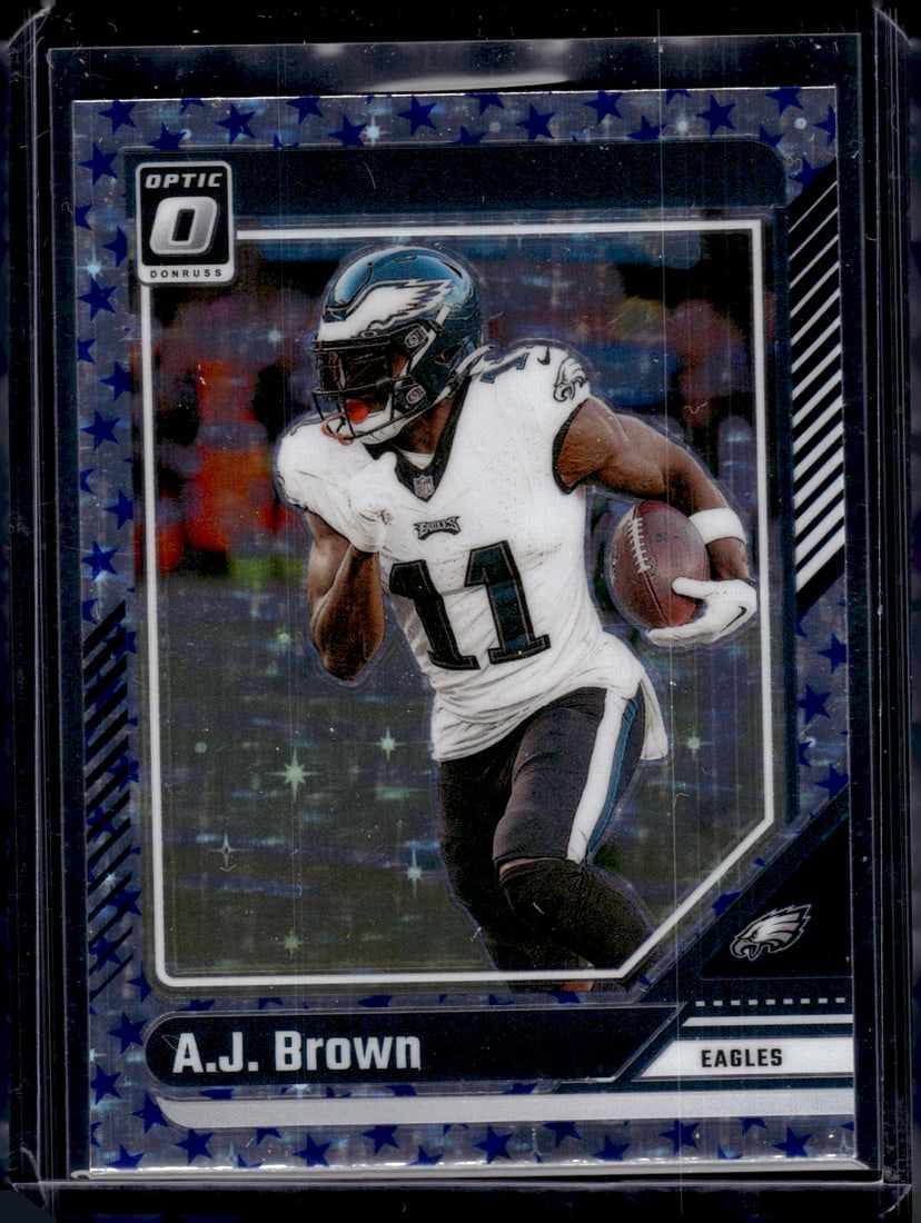 Aj Brown Stars Prizm SP 2024 Donruss Optic #160 Philadelphia Eagles: Donruss Optic Football NLF Trading & Sports Cards, Sports Cards for Sale Near Me, Valuable Memorabilia Auction Lots Sold On Line, SP, SSP