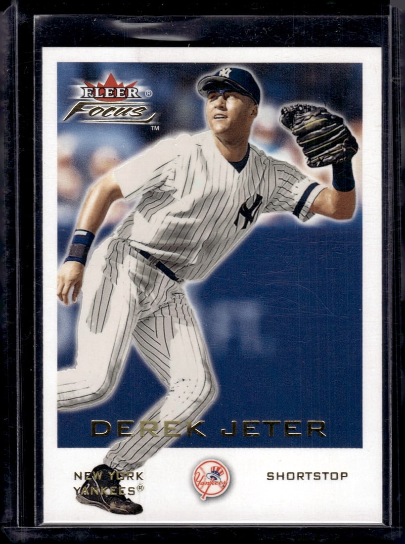 Derek Jeter 2001 Fleer Focus #1 New York Yankees Baseball Card (1 of 2)