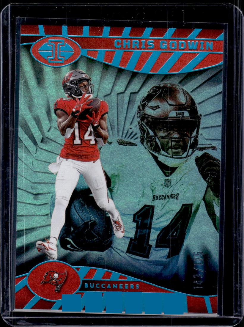 Chris Godwin Teal Trophy Collection /175 2024 Panini Illusions #87 Buccaneers NFL (1 of 2)