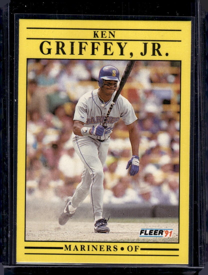 Ken Griffey Jr. 1991 Fleer #450 Mariners Baseball Card (1 of 2)