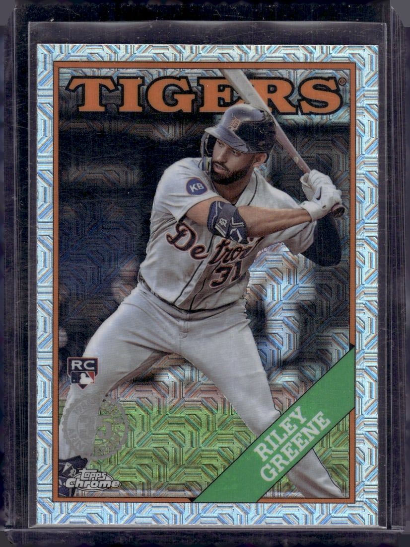 Riley Greene Rookie Card Silver Pack Mojo 2023 Topps Chrome #T88CU-7 Detroit Tigers MLB (1 of 2)