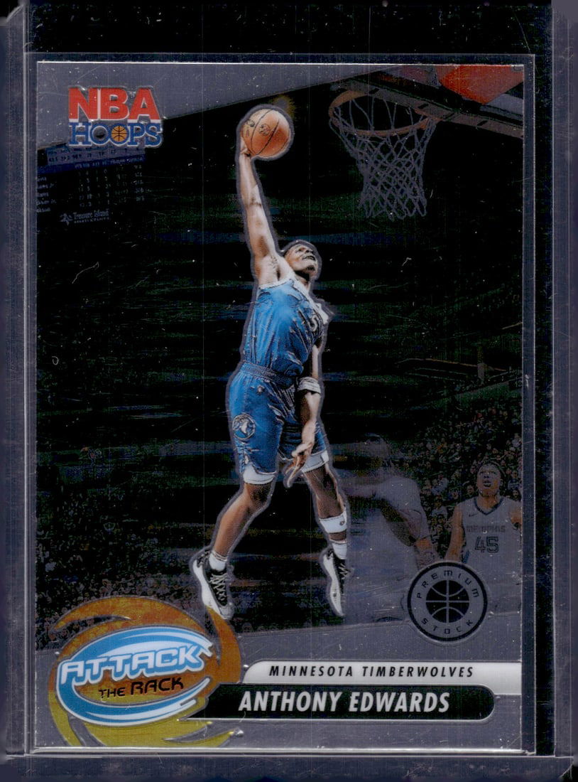 Anthony Edwards Attack the Rack 2023-24 Panini Premium Stock #7 Timberwolves (1 of 2)