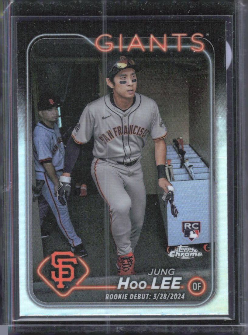 Jung Hoo Lee Rookie Card Refractor 2024 Topps Chrome Update #USC185 Giants Baseball (1 of 2)