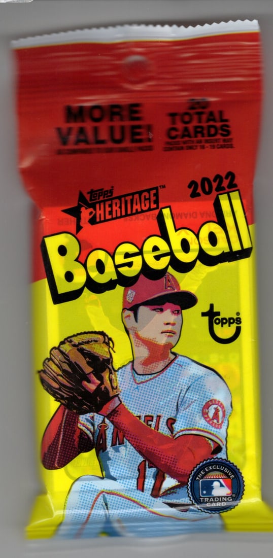 2022 Topps Heritage Baseball Hanger Value Fat Pack - 20 Cards Per Pack (1 of 1)