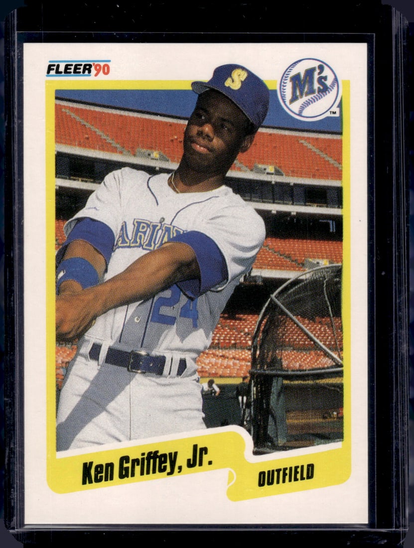 Ken Griffey Jr. 1990 Fleer #513 Mariners Baseball Card (1 of 2)