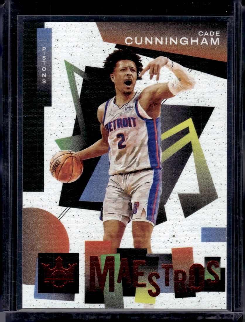 Cade Cunningham Rookie Card Ruby Maestros /149 2021-22 Panini Court Kings #8 (1 of 2)