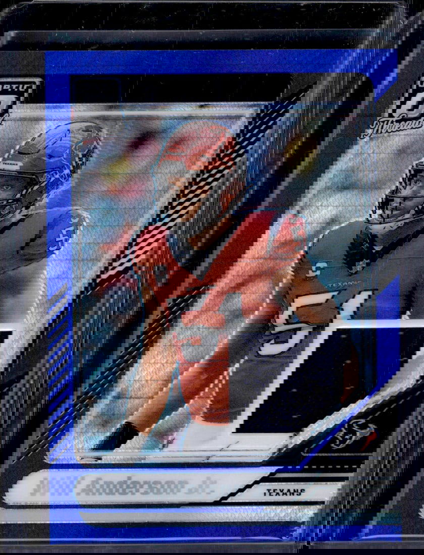 Will Anderson Jr. Blue Hyper Prizm Patch 2024 Donruss Optic #DTB-WAJ Houston Texans NFL (1 of 2)