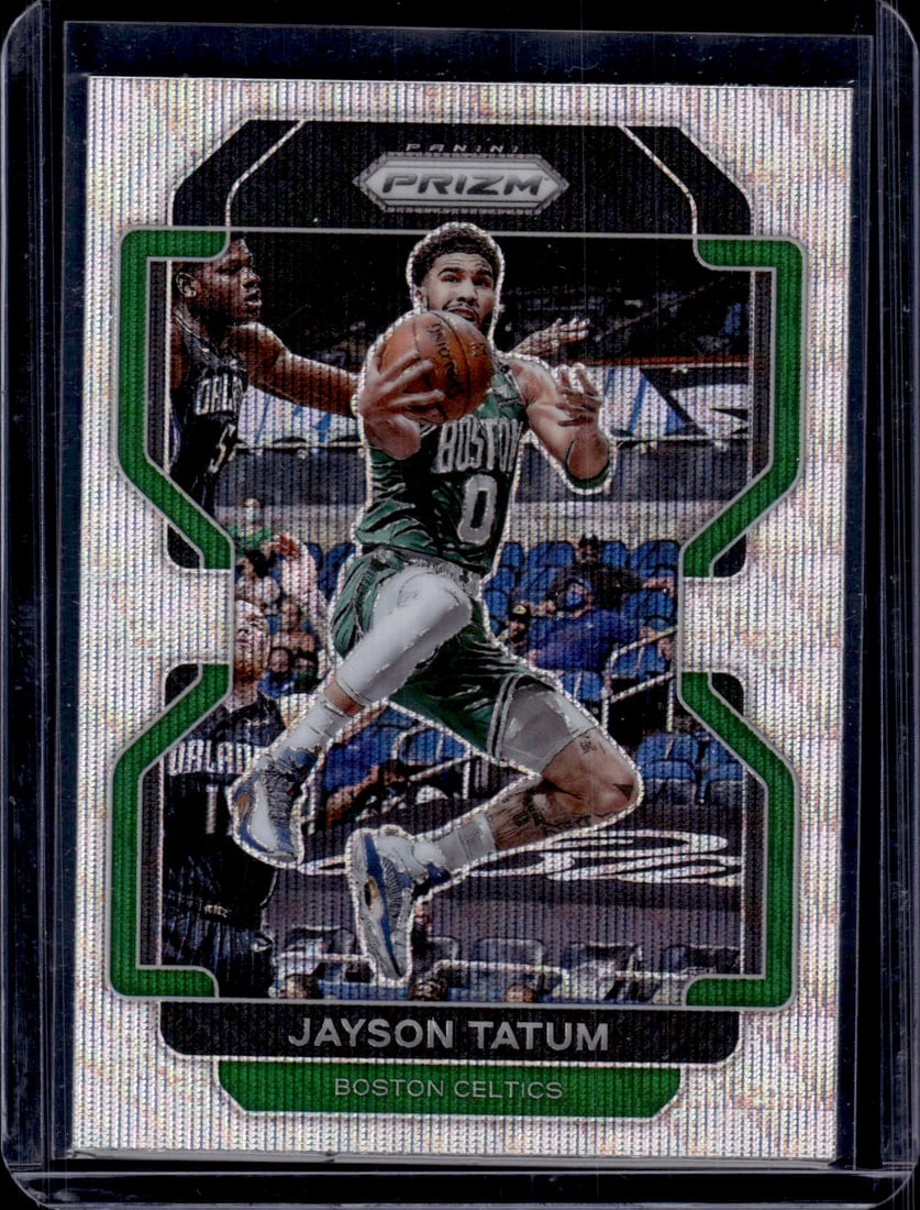 Jayson Tatum Silver Wave Prizm 2021-22 Panini Prizm #13 Boston Celtics NBA (1 of 2)