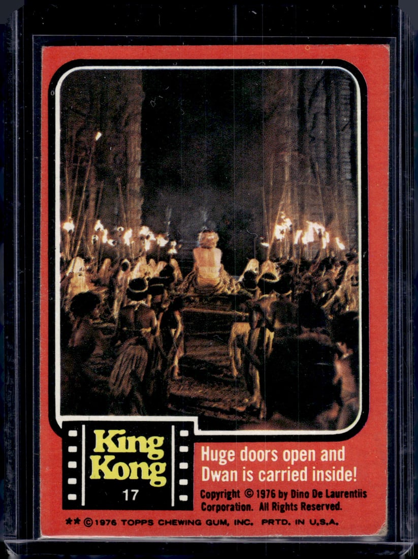 King Kong 1976 Topps #17 Vintage Card (1 of 1)