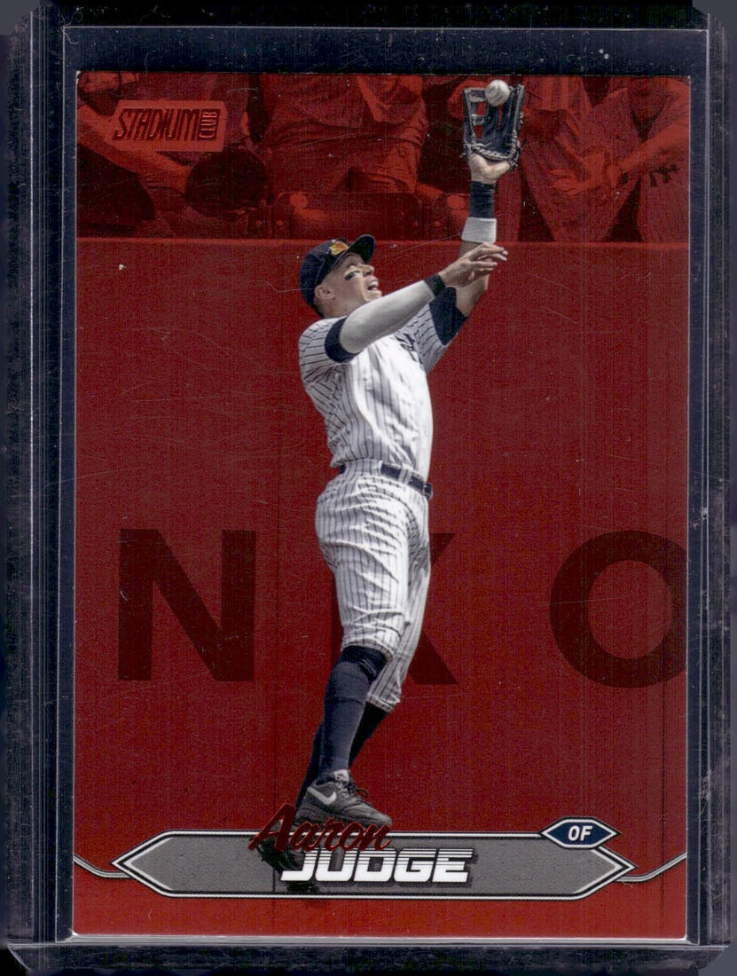 Aaron Judge Red Foil 2024 Topps Stadium Club #150 New York Yankees Baseball Card (1 of 2)