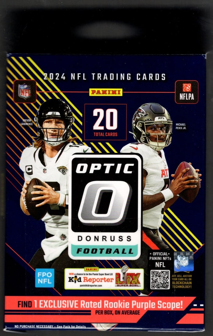 2024-25 Donruss Optic Football Card Hanger Box - Downtown Jayden Daniels Sports Card (1 of 1)