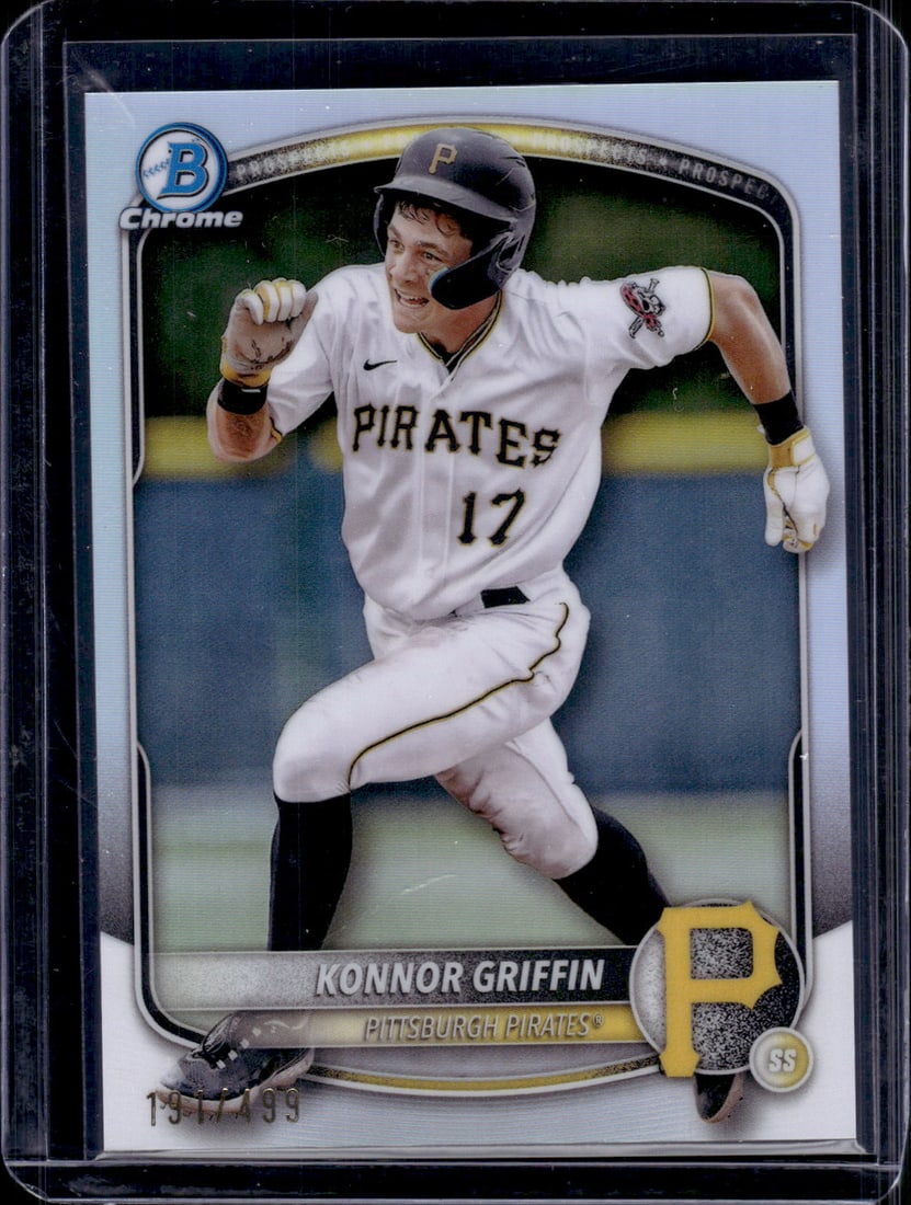 Konnor Griffin Prospects Refractor /499 2025 Bowman Chrome #BCP-86 Baseball Card (1 of 2)
