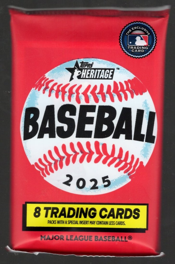 2025 Topps Heritage Baseball Cards BLASTER BOX PACK Sports Cards James Wood Rookie Card (1 of 1)