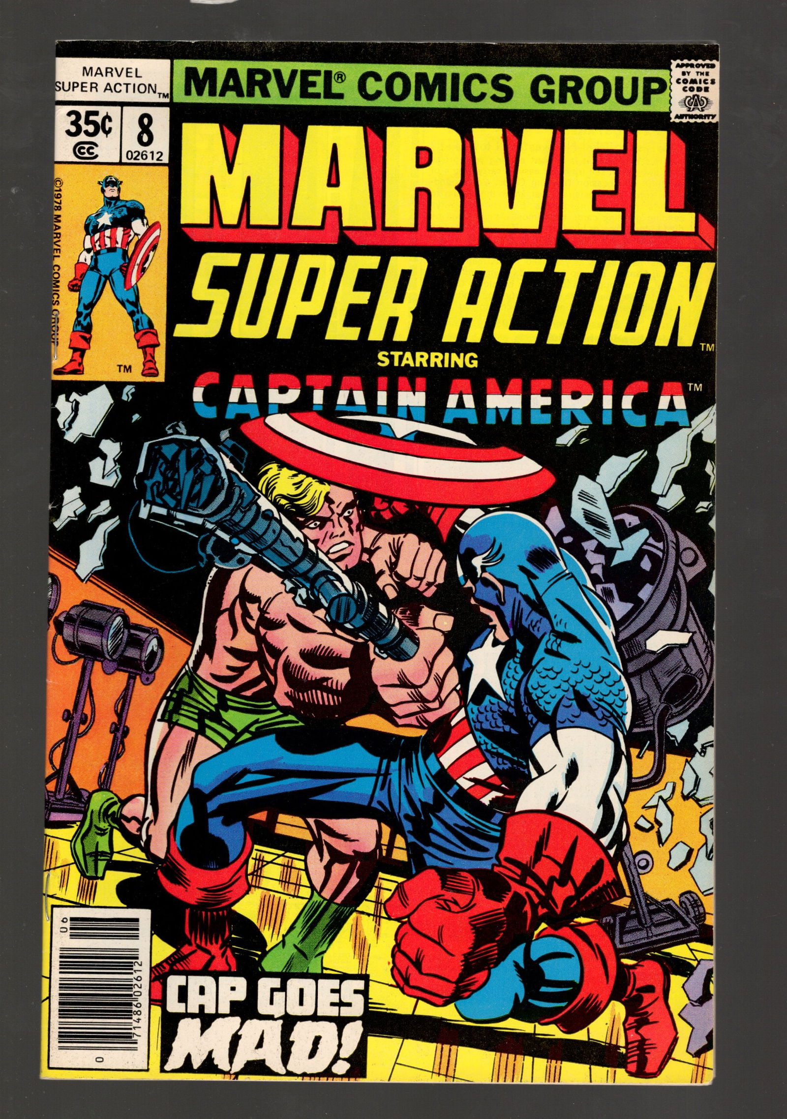 Marvel Super Action Starring Captain America No 8 1978 in Very Fine Condition! Vintage Comic Book (1 of 2)