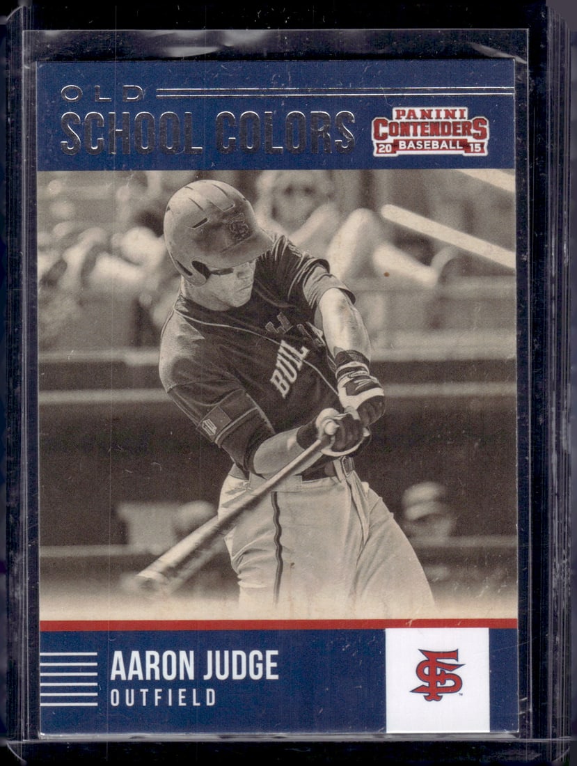 Aaron Judge Old School Colors 2015 Panini Contenders #23 New York Yankees (1 of 2)