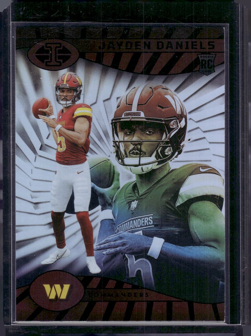 Jayden Daniels Rookie Card 2024 Panini Illusions #93 Commanders Football Card: Panini Select, Prizm, Mosaic, Contenders, Zenith, Phoenix, Illusions, Absolute, Rookie NFL Sports Trading Cards, SP, SSP, Cards, Football Cards for Sale Near Me, Superbowl & Hall of Fame Player Cards,