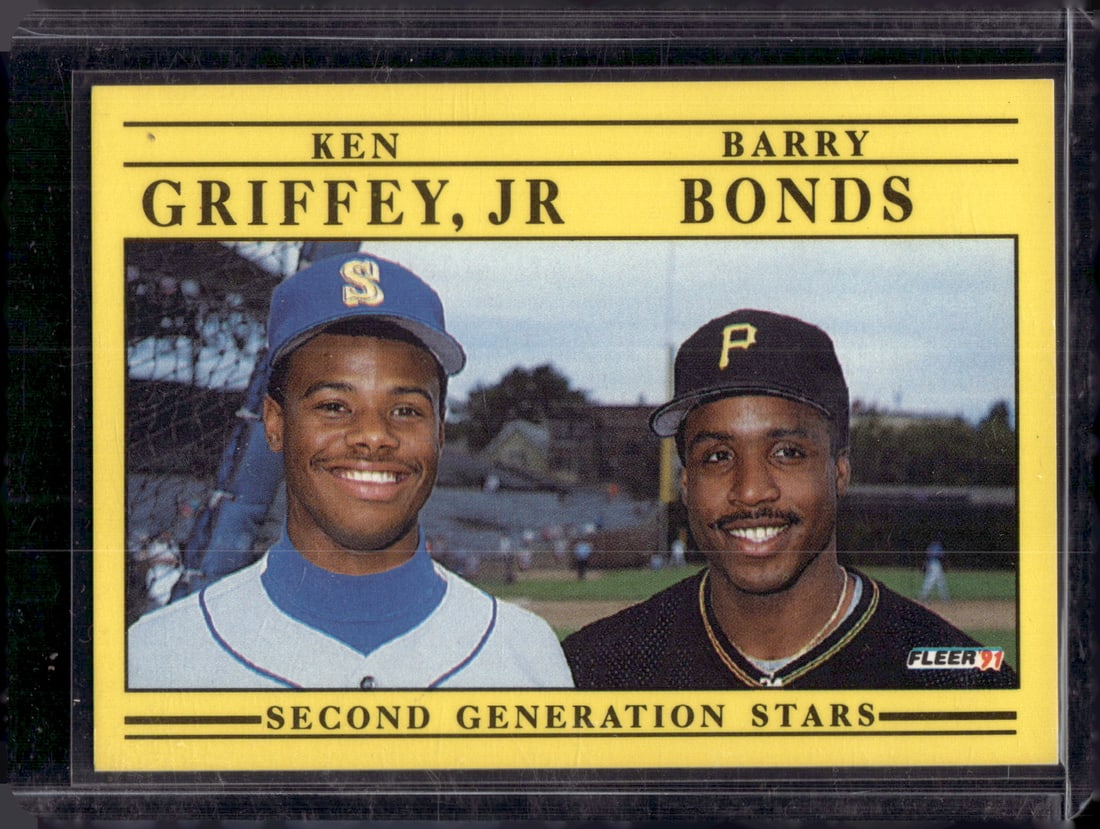 Ken Griffey Jr./Barry Bonds Second Generation Stars 1990 Fleer #710 Baseball Card (1 of 2)