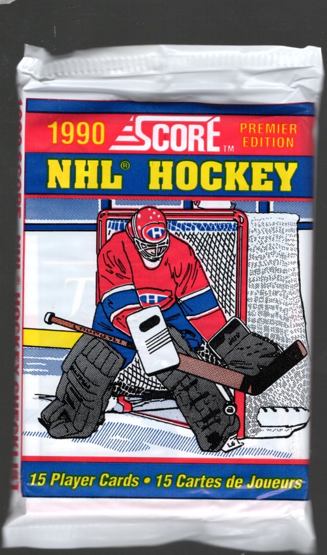 1990 Score Premier Edition Hockey Cards Retail Box Pack Sports Cards Wayne Gretzky (1 of 1)